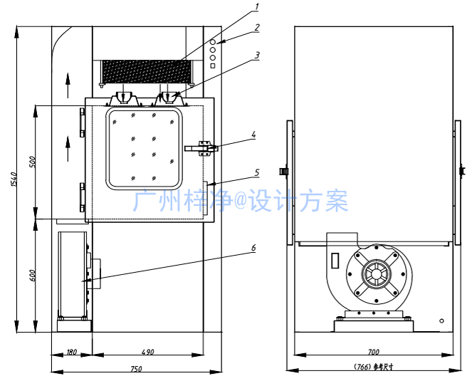 風(fēng)淋傳遞窗設(shè)計方案圖